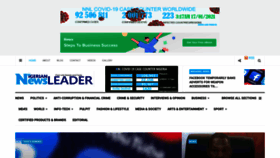 What Nigeriannewsleader.com website looked like in 2021 (3 years ago)