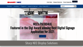 What Necdisplay.com website looked like in 2021 (3 years ago)