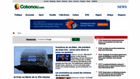 What News.acotonou.com website looked like in 2021 (3 years ago)
