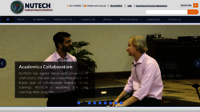What Nutech.edu.pk website looked like in 2021 (4 years ago)