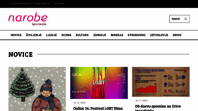 What Narobe.si website looked like in 2021 (3 years ago)
