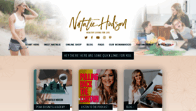 What Nataliehodson.com website looked like in 2021 (3 years ago)