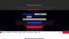 What Nikahexplorer.com website looked like in 2021 (3 years ago)