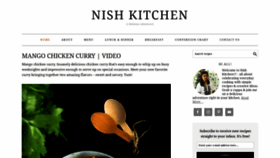 What Nishkitchen.com website looked like in 2021 (3 years ago)