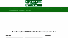 What Newsheadlines.com.ng website looked like in 2021 (3 years ago)