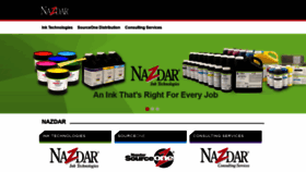 What Nazdar.com website looked like in 2021 (3 years ago)
