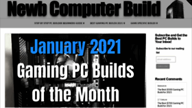 What Newbcomputerbuild.com website looked like in 2021 (3 years ago)