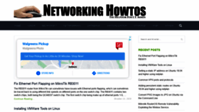 What Networkinghowtos.com website looked like in 2021 (3 years ago)
