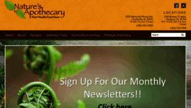 What Naturesapothecary.net website looked like in 2021 (3 years ago)