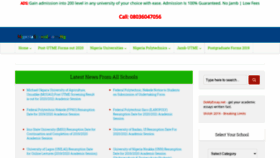 What Nigeriaschool.com.ng website looked like in 2021 (3 years ago)