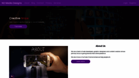 What Ndmediadesigns.com website looked like in 2021 (4 years ago)
