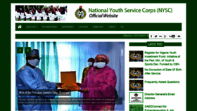 What Nysc.gov.ng website looked like in 2021 (3 years ago)
