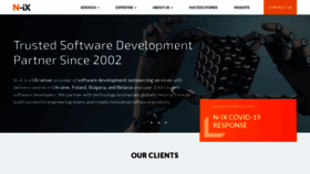 What N-ix.com website looked like in 2021 (3 years ago)