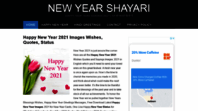 What Newyearshayari.in website looked like in 2021 (3 years ago)