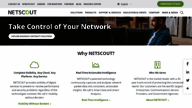 What Netscout.com website looked like in 2021 (3 years ago)