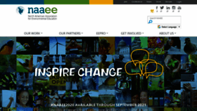 What Naaee.org website looked like in 2021 (3 years ago)