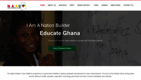 What Nabco.gov.gh website looked like in 2021 (3 years ago)