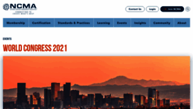 What Ncmaworldcongress.org website looked like in 2021 (3 years ago)