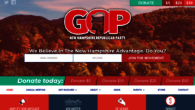 What Nh.gop website looked like in 2021 (3 years ago)