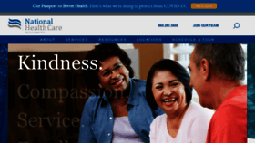 What Nathealthcare.com website looked like in 2021 (3 years ago)