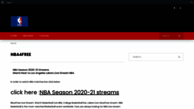 What Nba4free.live website looked like in 2021 (3 years ago)