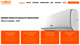 What Neoklima.hu website looked like in 2021 (3 years ago)