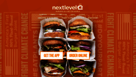 What Nextlevelburger.com website looked like in 2021 (3 years ago)