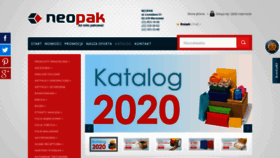 What Neopak.pl website looked like in 2021 (3 years ago)