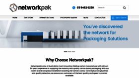 What Networkpak.com.au website looked like in 2021 (3 years ago)