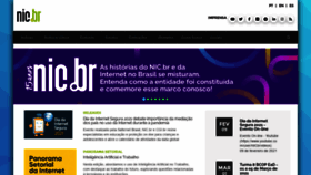 What Nic.br website looked like in 2021 (3 years ago)