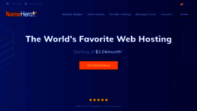 What Namehero.com website looked like in 2021 (3 years ago)