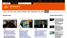 What Newseria.pl website looked like in 2021 (3 years ago)
