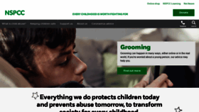 What Nspcc.org.uk website looked like in 2021 (3 years ago)