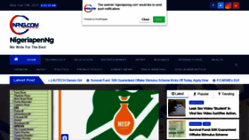 What Nigeriapenng.com website looked like in 2021 (3 years ago)