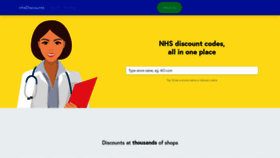 What Nhsdiscounts.org.uk website looked like in 2021 (3 years ago)