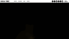 What Ninjatune.net website looked like in 2021 (3 years ago)