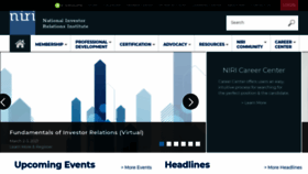 What Niri.org website looked like in 2021 (4 years ago)