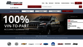 What Newautoparts.com website looked like in 2021 (3 years ago)