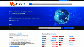 What Netim.com website looked like in 2021 (3 years ago)
