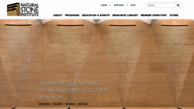 What Naturalstoneinstitute.org website looked like in 2021 (3 years ago)