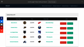What Nhl247.net website looked like in 2021 (3 years ago)