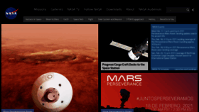 What Nasa.gov website looked like in 2021 (3 years ago)