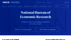 What Nber.org website looked like in 2021 (3 years ago)