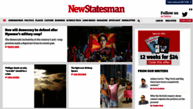 What Newstatesman.com website looked like in 2021 (3 years ago)
