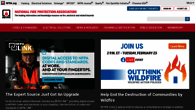 What Nfpa.org website looked like in 2021 (3 years ago)