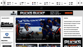 What Nhl.com website looked like in 2021 (3 years ago)