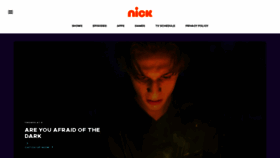 What Nick.com website looked like in 2021 (3 years ago)
