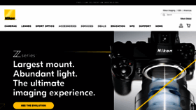What Nikonusa.com website looked like in 2021 (3 years ago)