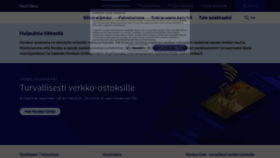 What Nordea.fi website looked like in 2021 (3 years ago)