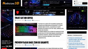 What Noticias3d.com website looked like in 2021 (3 years ago)